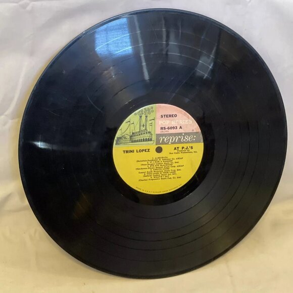 Trini Lopez Trini Lopez At PJ's (Vinyl, 1963) Reprise RS-6093 Good LP Record - Picture 6 of 12